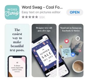 Word swag on the App store